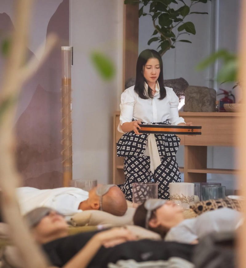 A Resonance Sound Bath in session